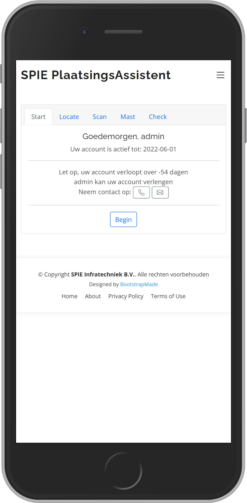 SPIE plaatsingassistent