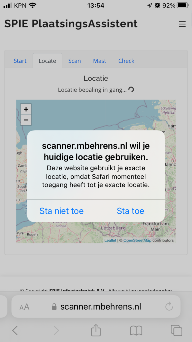 pa demo locatie rechten